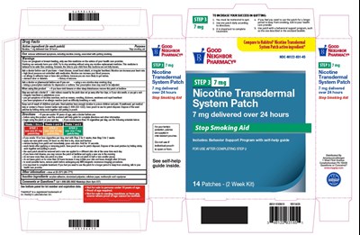 Carton (Amerisource Nicotine Transdermal System Patch 7 mg Step 3)